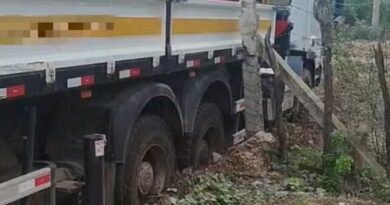 Furto é frustrado após caminhão atolar e suspeito abandonar veículo no distrito de Pilar, em Jaguarari